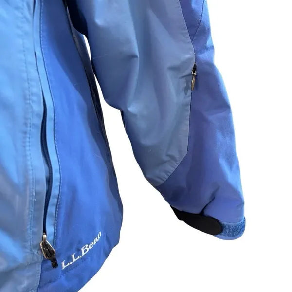 L.L. Bean Women’s Rugged Ridge Parka Blue Waterproof Hooded Jacket Size Small - Image 2