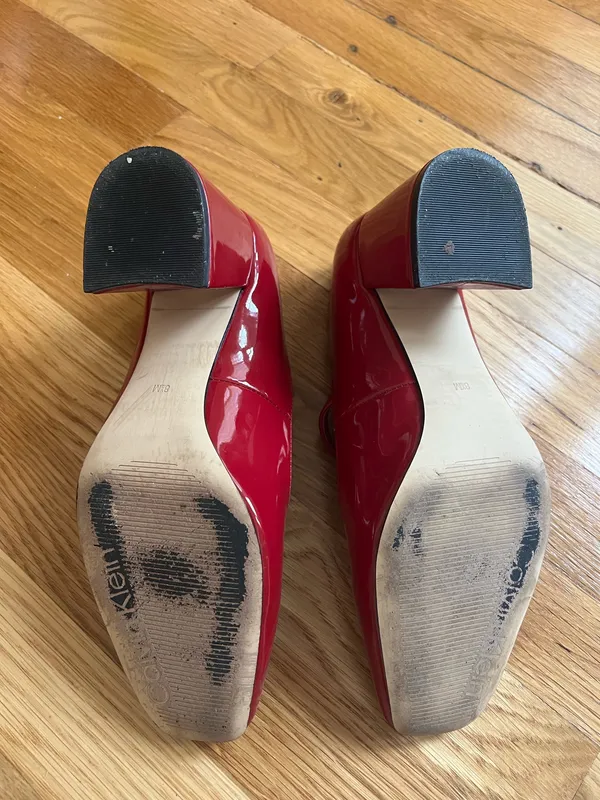 Calvin Klein Red Mary Jane Heels - Image 4