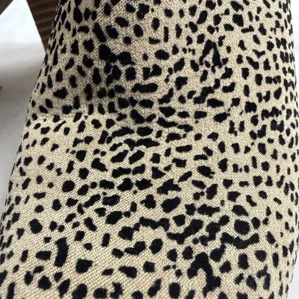 Mia Animal Print Ankle Boots 3” Heel Womens 8W Soft Upper Rubber Sole Zip Up - Image 2