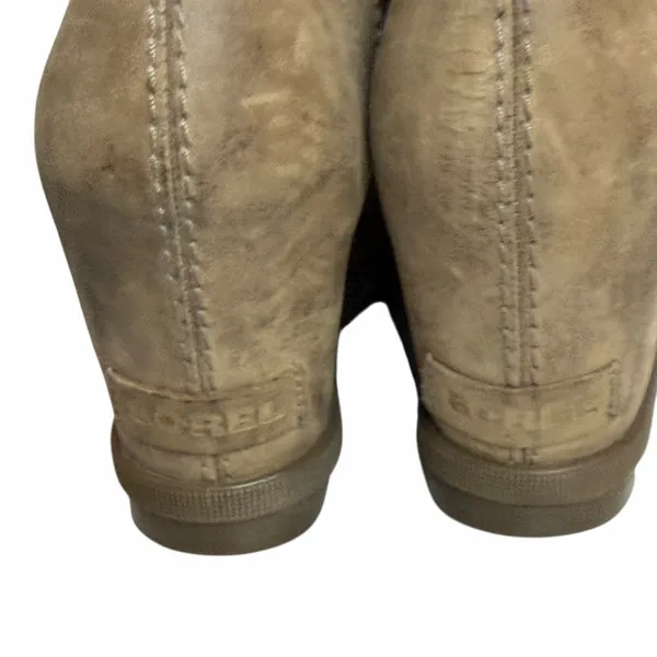 Sorel Joan Of Arctic Wedge Boots Womens‎ 8 Ash Brown Waterproof Chunky Lug Sole - Image 10
