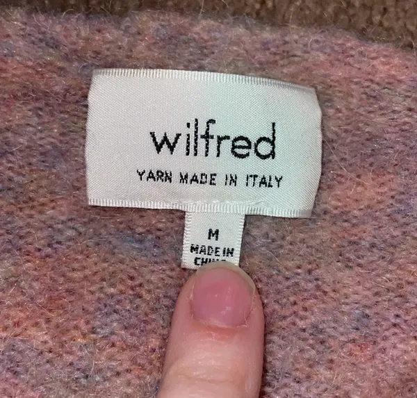 Wilfred Aritzia pink wool blend sweater  - Image 2