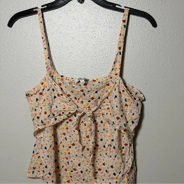 Madewell Women Cream‎ Beige Multicolor Camisole Top size 4 - Image 3