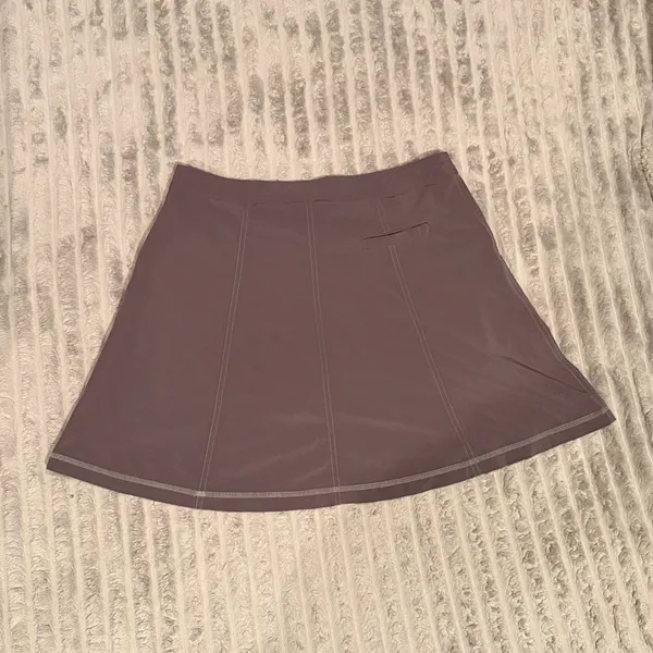 Title Nine Women 8 Athletic Skort Taupe Gray Hiking Golf Tennis Skirt Liner - Image 8
