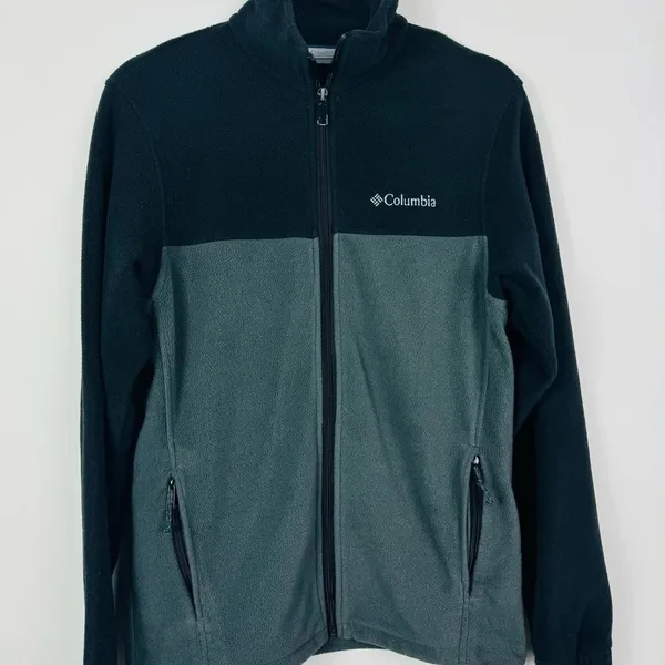 Columbia Women's Full Zip Fleece Jacket Black/Gray‎ Size Small - Image 4
