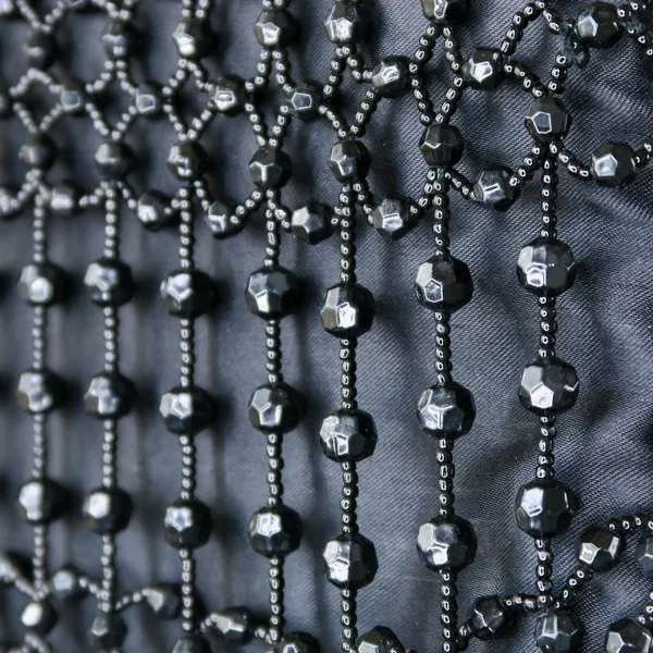 Vintage Y2K Black Beaded Mini Bag - Image 6