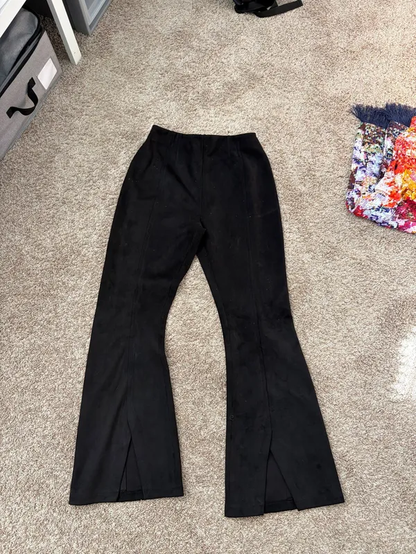 Free People Real Deal Vegan CRVY Suede Flare - Image 2