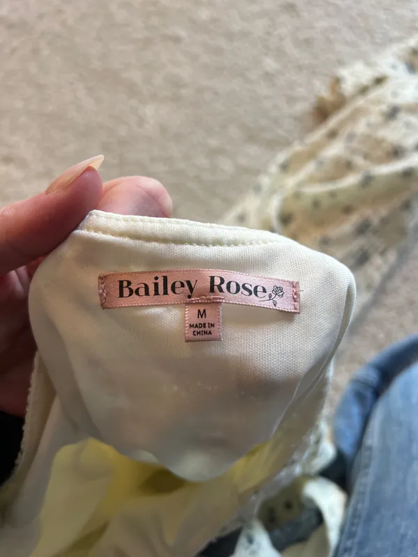 Bailey Rose Dress Tan Size M - Image 5