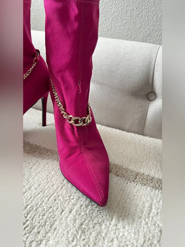 GUESS Fuschia Booties size 10 - Image 12