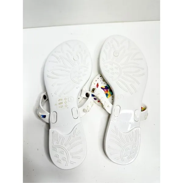 Jack Rogers Sandals Womens Size 5‎ White Georgica Jelly Slip On Flats - Image 9