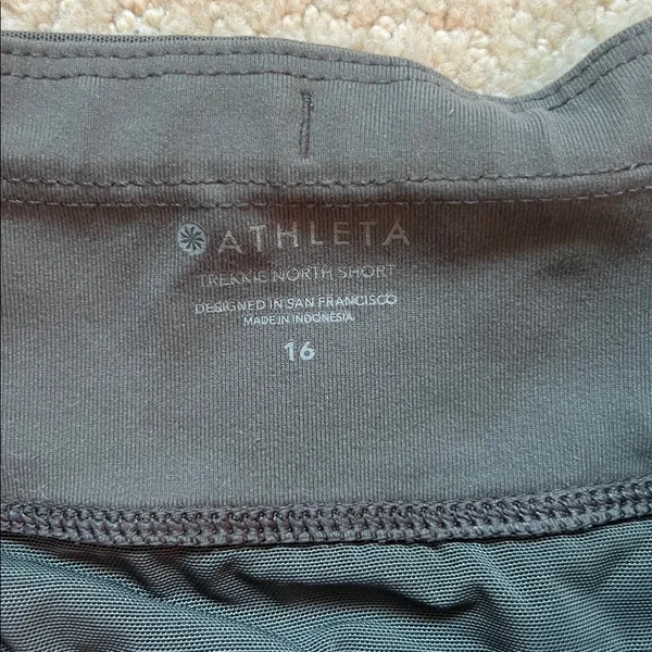 Athleta Charcoal Athletic Shorts - Image 2