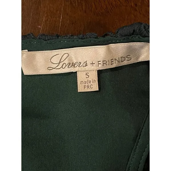 Lovers + Friends Caspian Lace Mini Dress Women Small Green Cocktail Crochet - Image 11