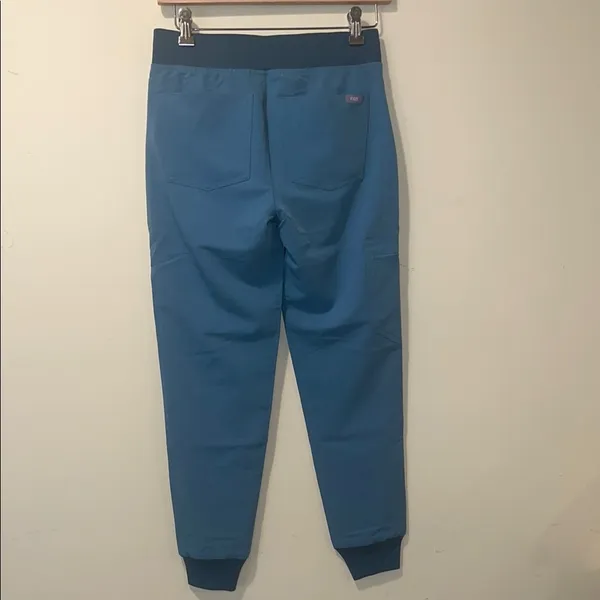 Womens New Figs Zamora Petite Jogger Scrub Pants Jade Hydrogreen - Image 3