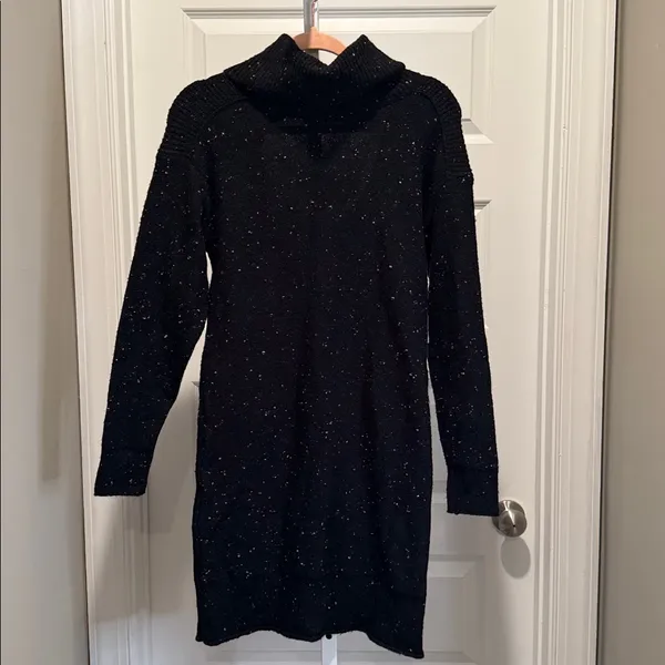 Black Tape Open Back Sweater Dress Black Size XS NWT Turtleneck Knit‎ - Image 3