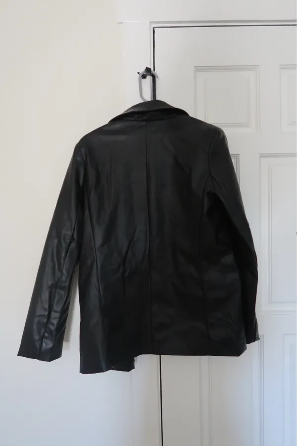 SO Faux Leather Blazer - Image 3