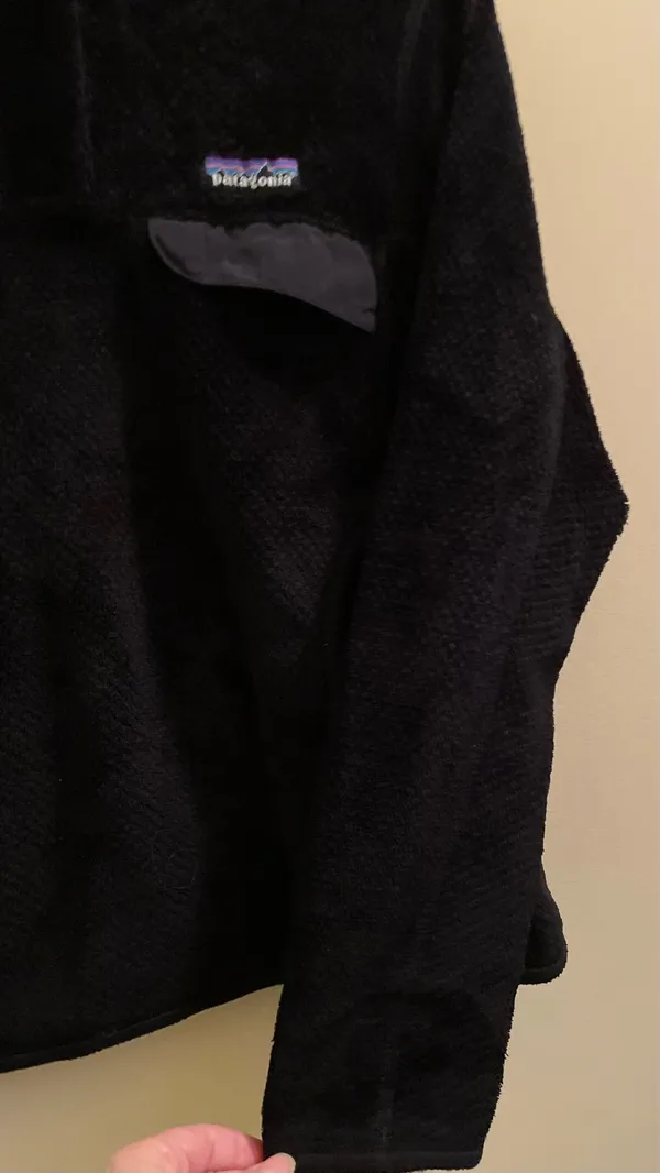 Patagonia Re-Tool Snap T Pullover Black Fleece Soft Warm Pockets Women’s XS - Image 4