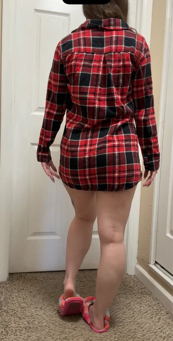 Sonoma Red Black Plaid Flannel Pj Shirt - Image 2