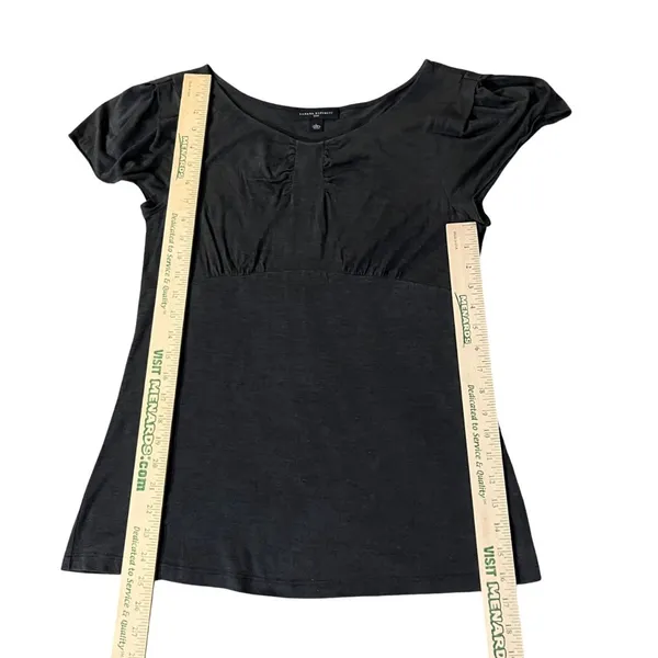 Banana Republic Silk Blouse Womens L Used Dark Gray - Image 8