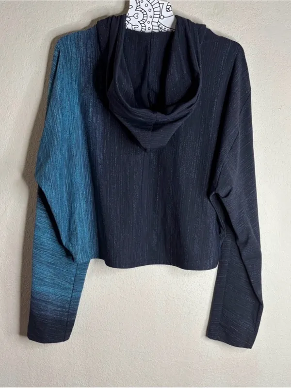 Lululemon Varsa Hoodie lululemon lab Aurora Glow Jacquard Black True Sz Medium - Image 3