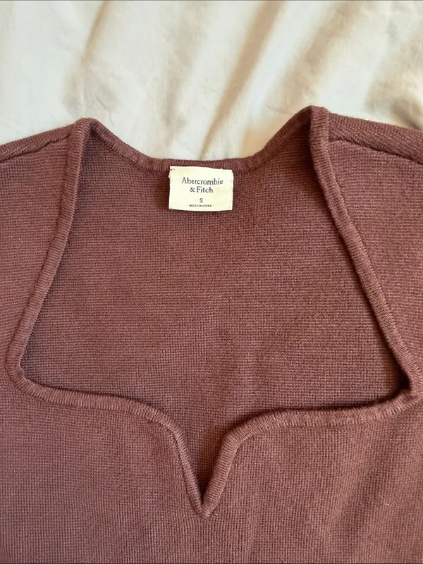 Abercrombie Brown Long Sleeve Bodysuit - Image 2