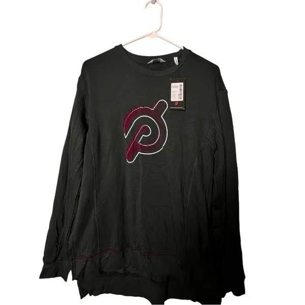 Peloton Women's Crewneck Long Sleeve Weekender Side Split Logo Pullover NWT Sz M - Image 4