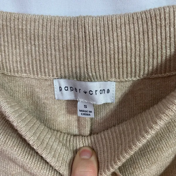Paper Crane, tanish cream, Lounge pants size SMALL - Image 4