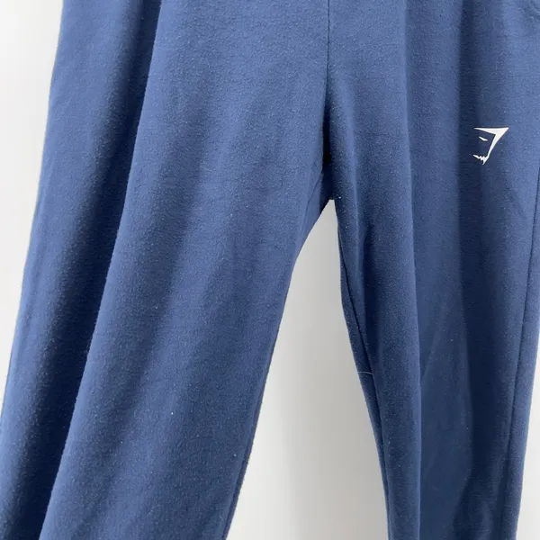 Gymshark Women S Gym to Lounge High Rise‎ Jogger Navy Blue Pockets Stretch Comfy - Image 3