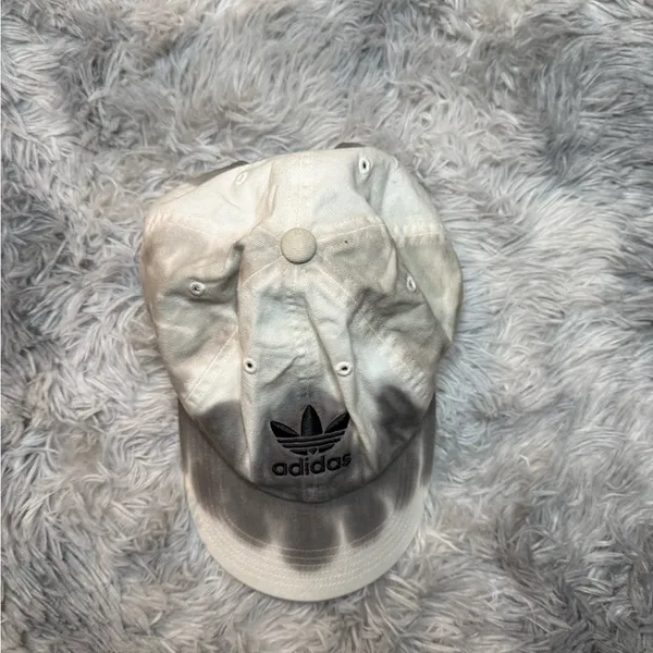 Adidas Cream and Black Tie-Dye Women's Hat - Image 4