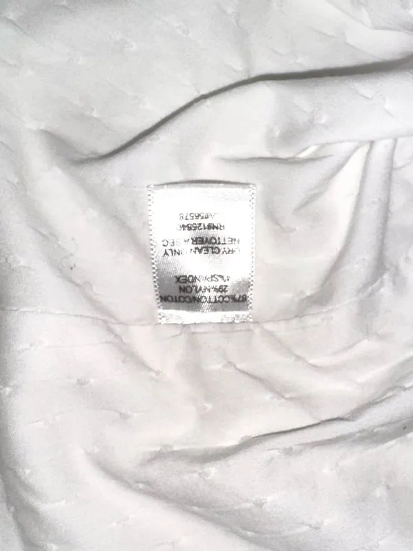 INTERMIX White Off The Shoulder Ruffle Halter Top LARGE - Image 5