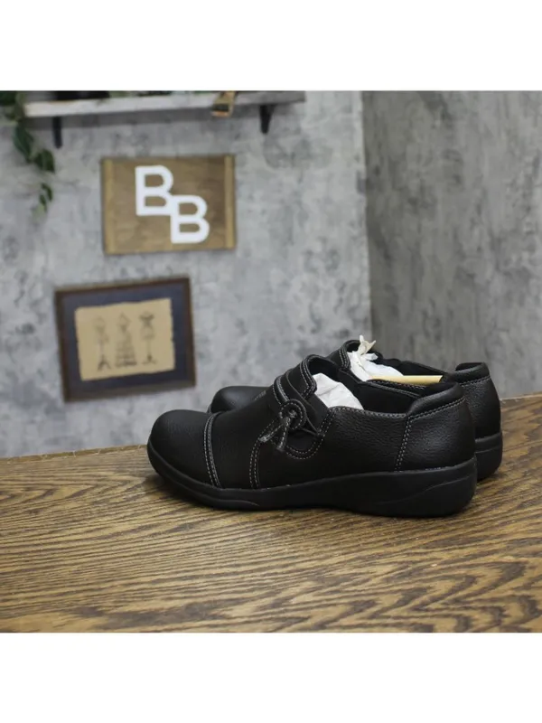 NEW Clarks Womens Cheyn Madi Loafer Leather 26128930 Black 7M - Image 2