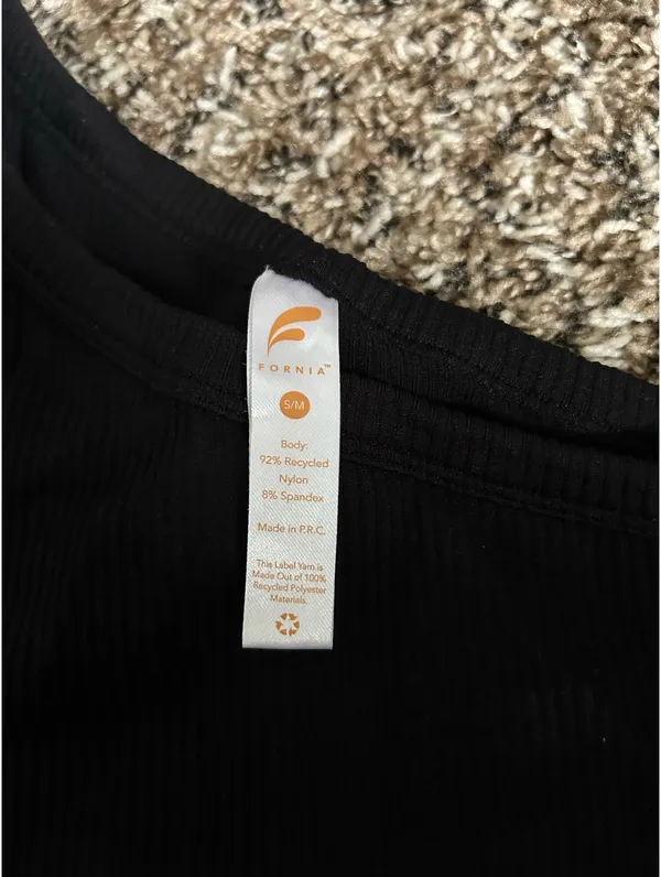 One Shoulder Top Black - Image 2