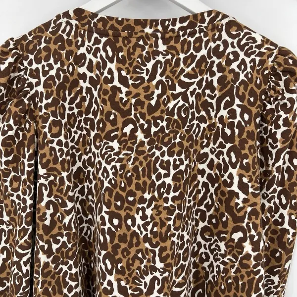 Lilly‎ Pulitzer Chocolate My Favorite Spot Jansen V-Neck Sweatshirt Size Large - Image 7