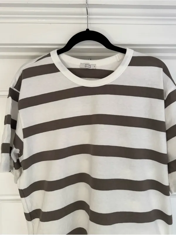 AYR The Practice Tee Stripe Dime Knit, XL - Image 4