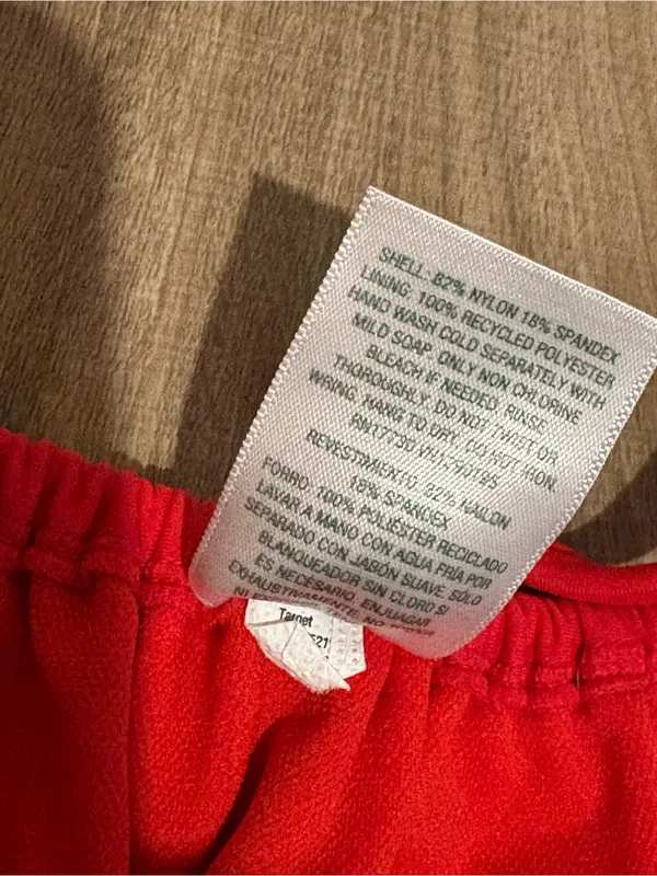 Wild Fable high‎ leg cheeky tie bikini bottoms red size medium - Image 6