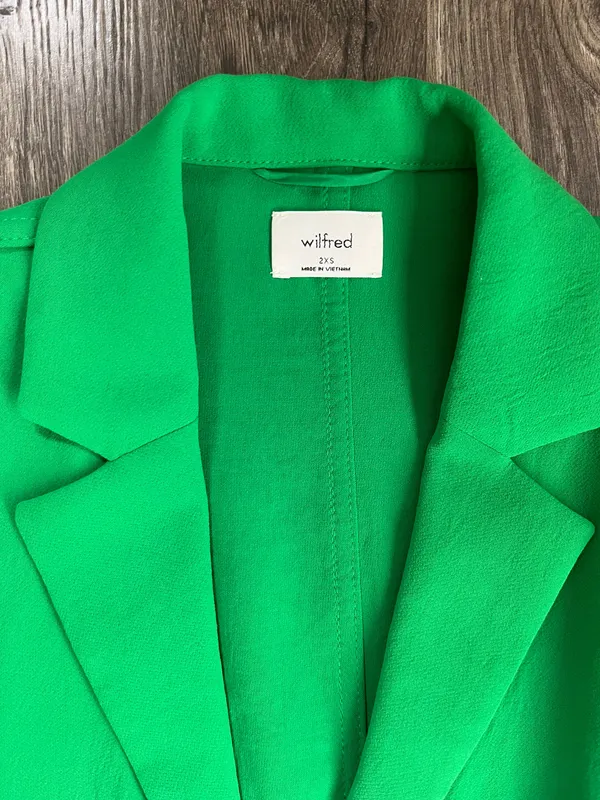 Aritzia Wilfred Green Relaxed Blazer - Perfect For St Patrick’s Day - Image 2