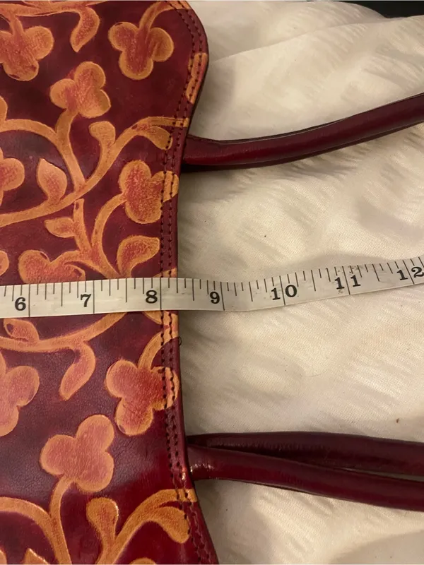 Fair Trade Style Faux Leather Shoulder Bag - Image 7