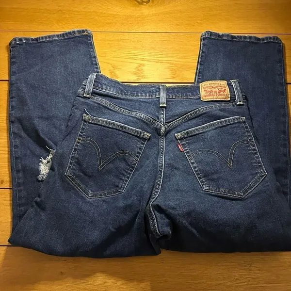 Levi’s ribcage straight ankle distressed 24 - Image 9