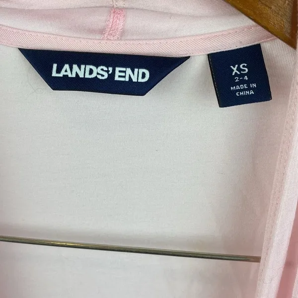Land’s End Pink Open Front Long Sleeve Cardigan Sweater XS - Image 4