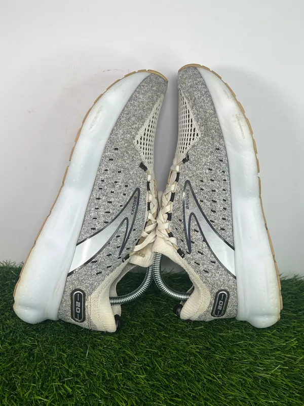 Brooks Glycerin 20 Running Shoes Gray Cream Women Size 9.5 Road Running Sneakers - Image 7