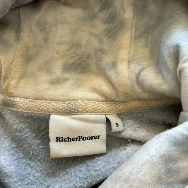 Richerer poorer tie dye hoodie - Image 2