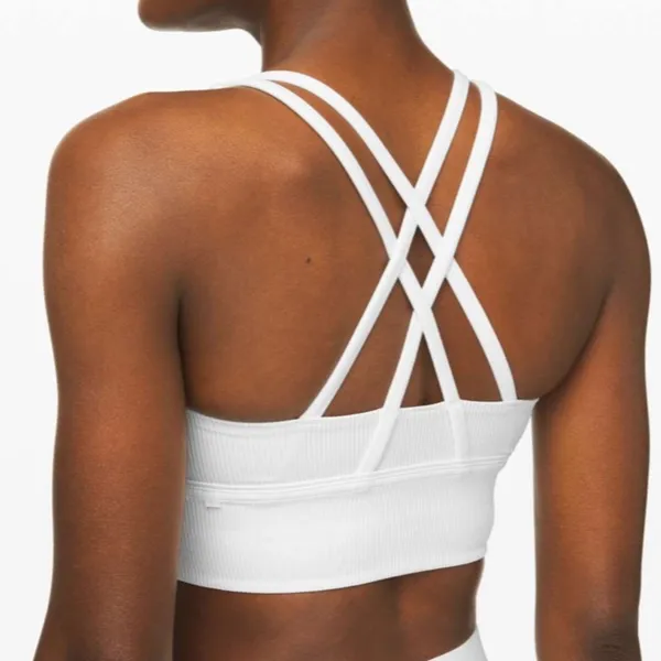 Lululemon 4 Energy Bra *Long Line Texture in White - Image 4