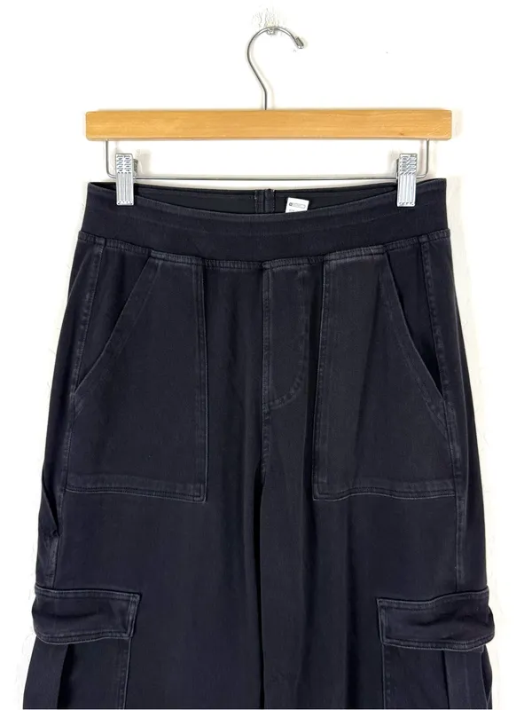 Halara Flex Black Denim Wide-Leg Cargo Pants - Image 5