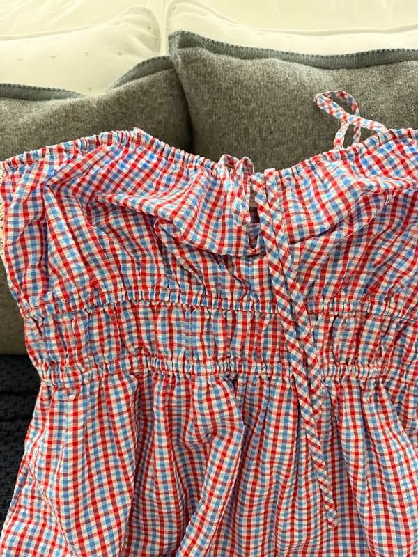 Target Red & Blue Gingham Maxi Dress - Image 2