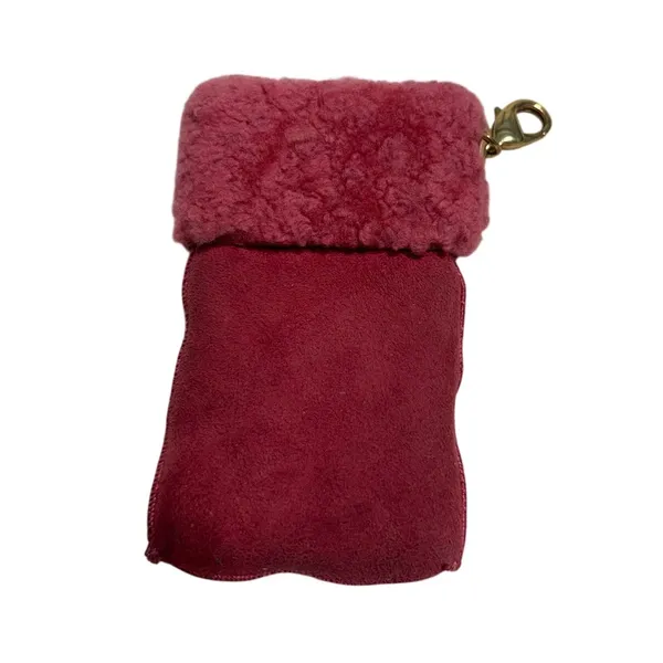 UGG Bag Charm Purse Mauve Suede Mauve Pouch Keychain - Image 2