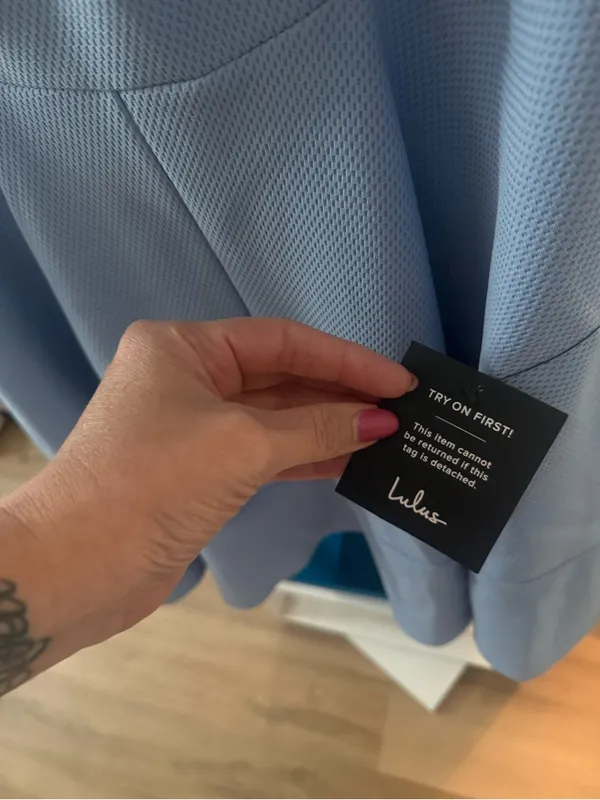Lulu's Light Blue Scoop Neck Skater Dress - Image 4
