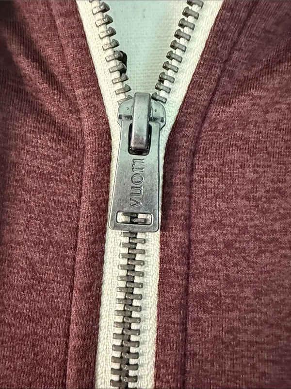 Vuori Woman’s Halo Performance Hoodie 2.0 in Fig Heather - Image 3