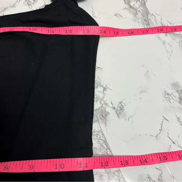 Reformation Eda Ruffle Strap Midi‎ Dress black Sz M - Image 5