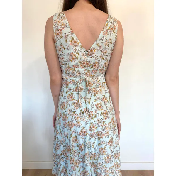 Light Blue Floral Speechless Prairie Cottagecore Dress - Image 3