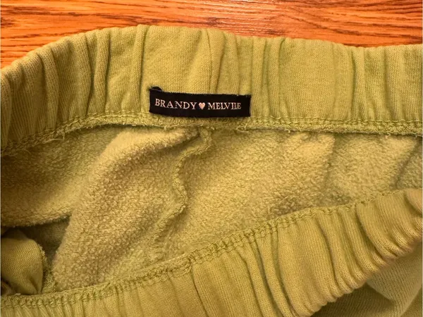 Brandy‎ Melville Lime Green Rosa Joggers - Image 4
