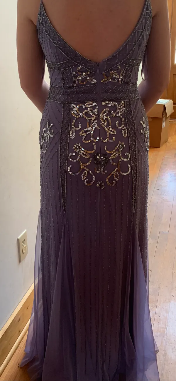 Jump Apparel Purple Prom Dress - Image 3