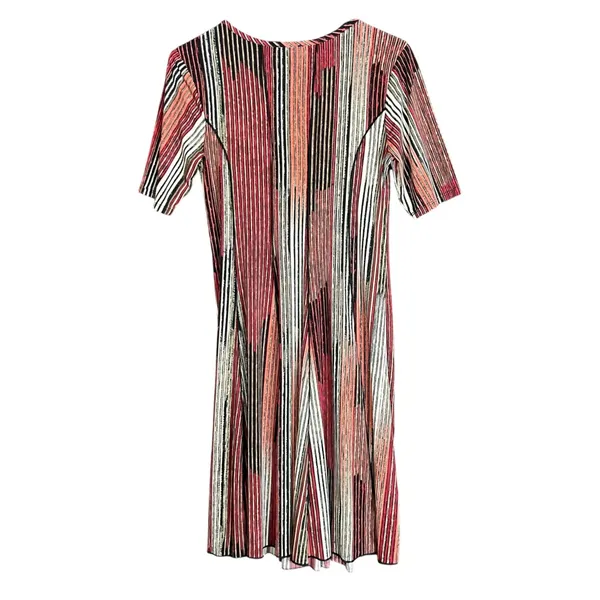 Sami & Jo Womens Size Small Dress Abstract Vertical Stripe Knee Length‎ Stretch - Image 3